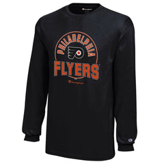 Philadelphia Flyers Champion Youth Long-Sleeve Jersey T-Shirt - Black | US 201078436