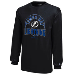 Tampa Bay Lightning Champion Youth Long-Sleeve Jersey T-Shirt - Black | US 201078441