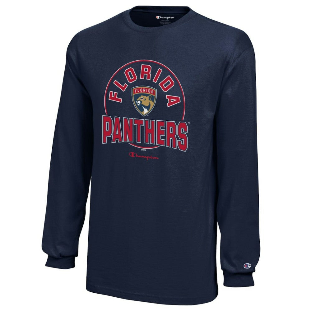 Florida Panthers Champion Youth Long-Sleeve Jersey T-Shirt - Navy | US 201078454