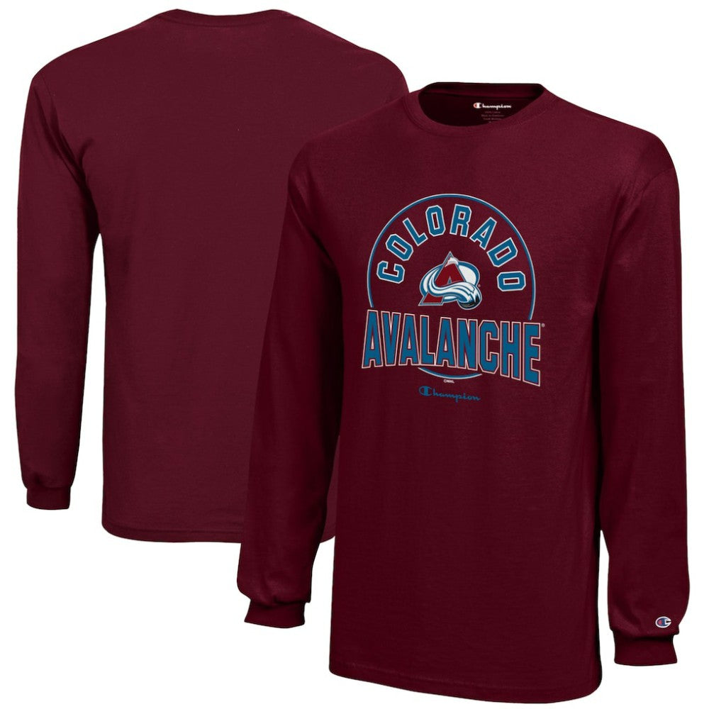 Colorado Avalanche Champion Youth Long-Sleeve Jersey T-Shirt - Burgundy | US 201078456