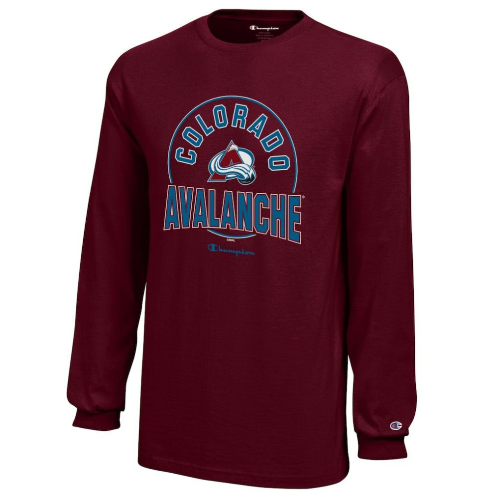 Colorado Avalanche Champion Youth Long-Sleeve Jersey T-Shirt - Burgundy | US 201078456