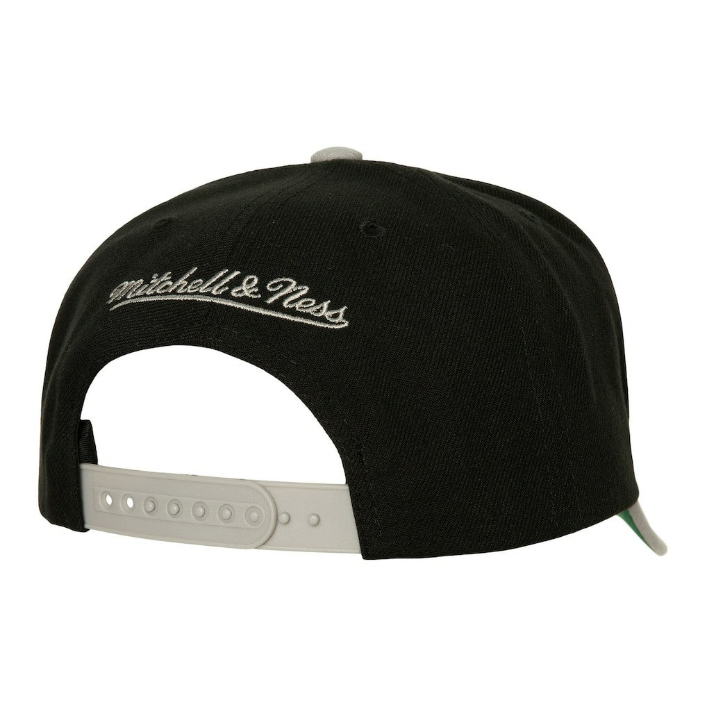 Brooklyn Nets Soul XL Logo Pro Crown Snapback Hat Black/Gray - Mitchell & Ness