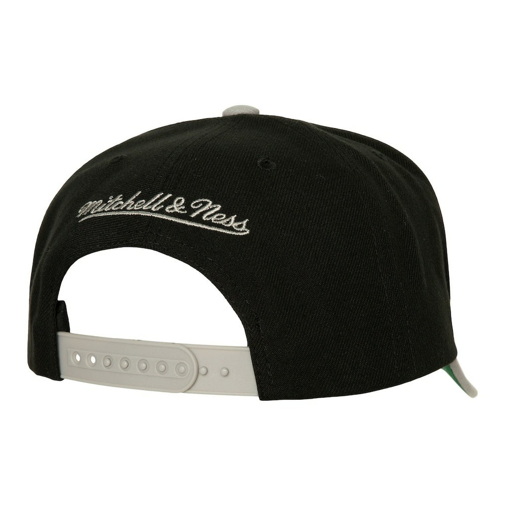 Brooklyn Nets Soul XL Logo Pro Crown Snapback Hat Black/Gray - Mitchell & Ness