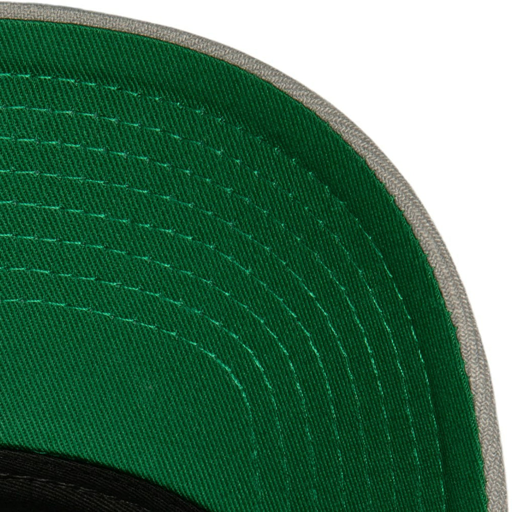 Brooklyn Nets Soul XL Logo Pro Crown Snapback Hat Black/Gray - Mitchell & Ness