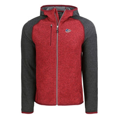 Kansas City Chiefs Cutter & Buck Americana Mainsail Full-Zip Hooded Jacket - Heather Red/Heather Charcoal Jackets