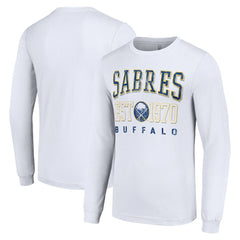 Buffalo Sabres Starter Retro Graphic Long Sleeve Crew T-Shirt - White | US 201083197