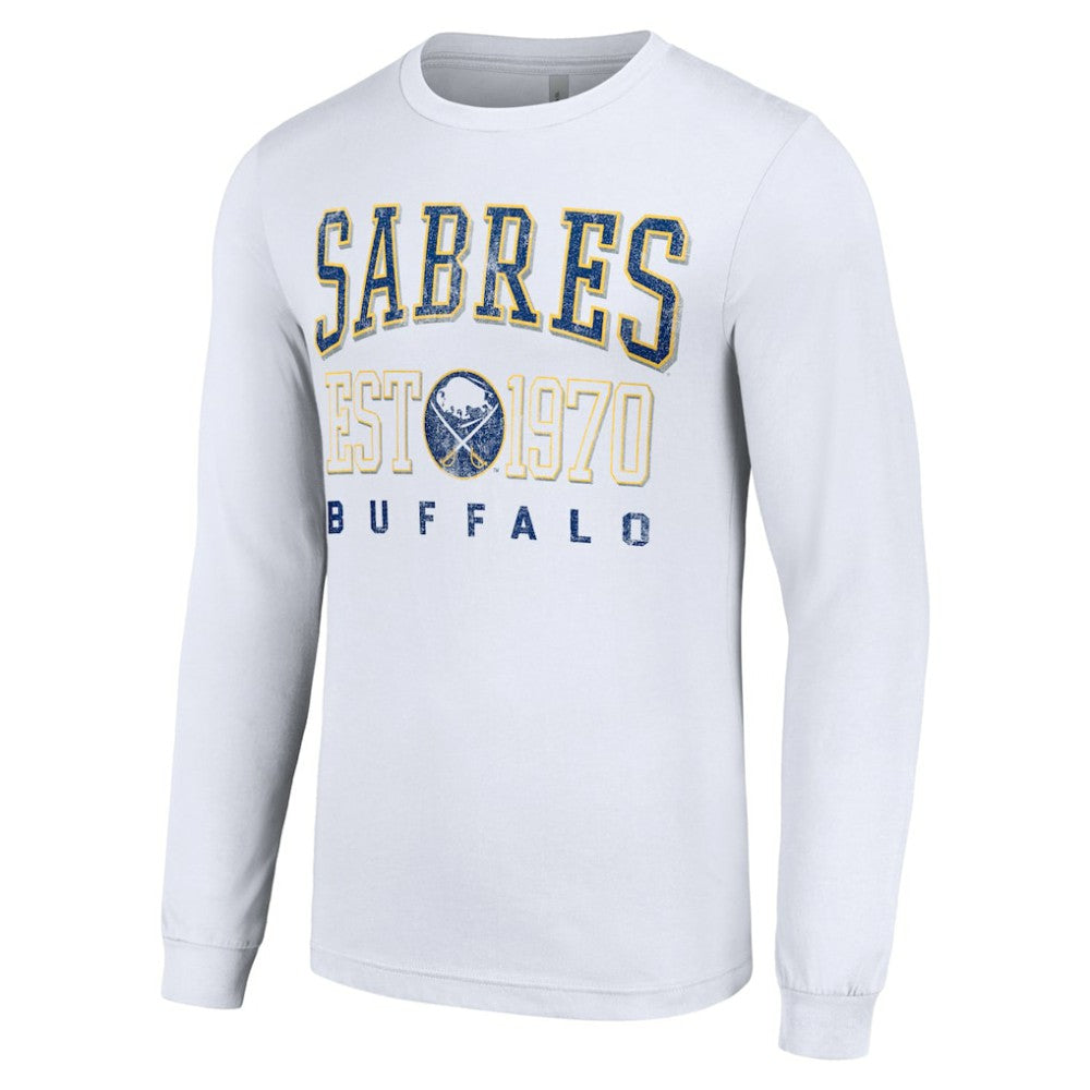 Buffalo Sabres Starter Retro Graphic Long Sleeve Crew T-Shirt - White | US 201083197