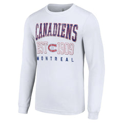 Montreal Canadiens Starter Retro Graphic Long Sleeve Crew T-Shirt - White | US 201083203