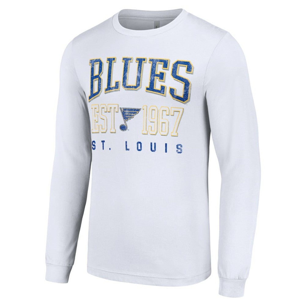 St. Louis Blues Starter Retro Graphic Long Sleeve Crew T-Shirt - White | US 201083227