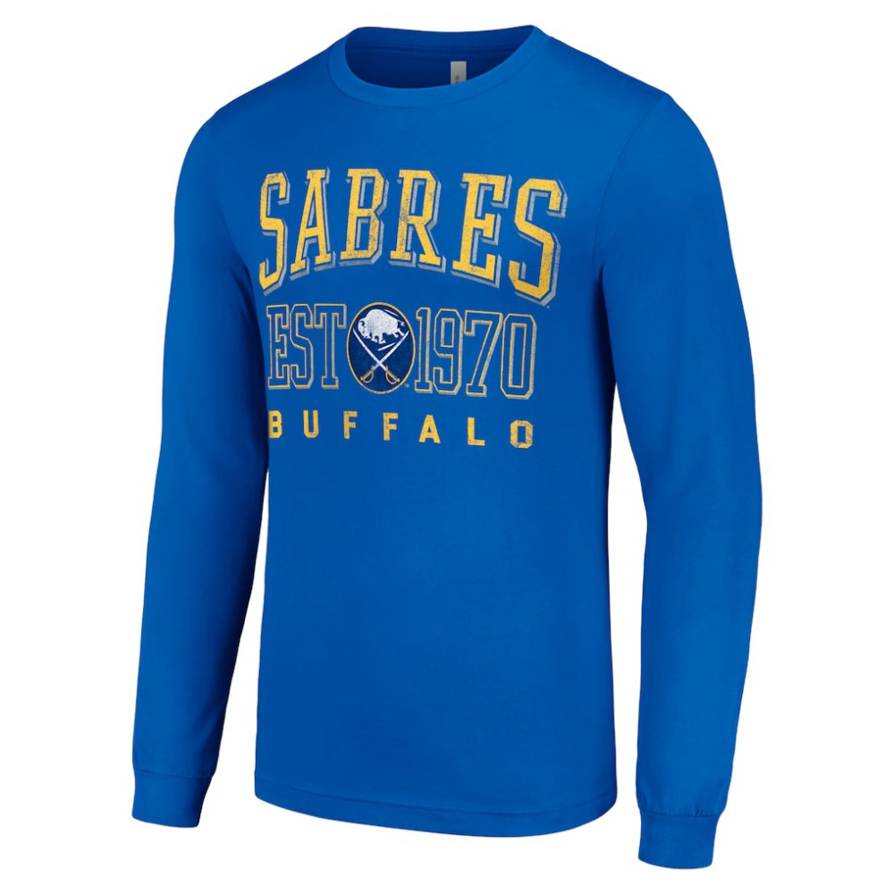 Buffalo Sabres Starter Retro Graphic Long Sleeve Crew T-Shirt - Royal | US 201083256