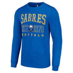 Buffalo Sabres Starter Retro Graphic Long Sleeve Crew T-Shirt - Royal | US 201083256