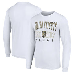 Vegas Golden Knights Starter Logo Graphic Long Sleeve T-Shirt - White | US 201083267