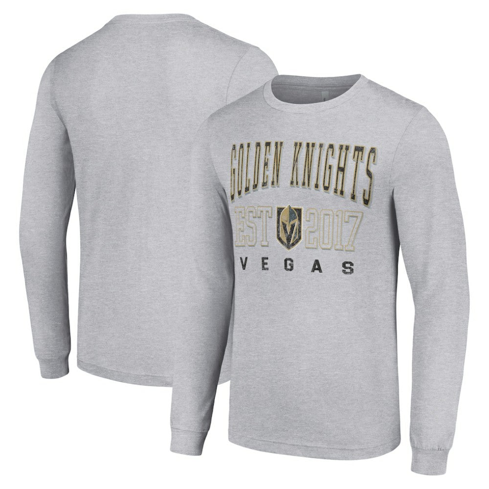 Vegas Golden Knights Starter Logo Graphic Long Sleeve T-Shirt - Heather Gray | US 201083273