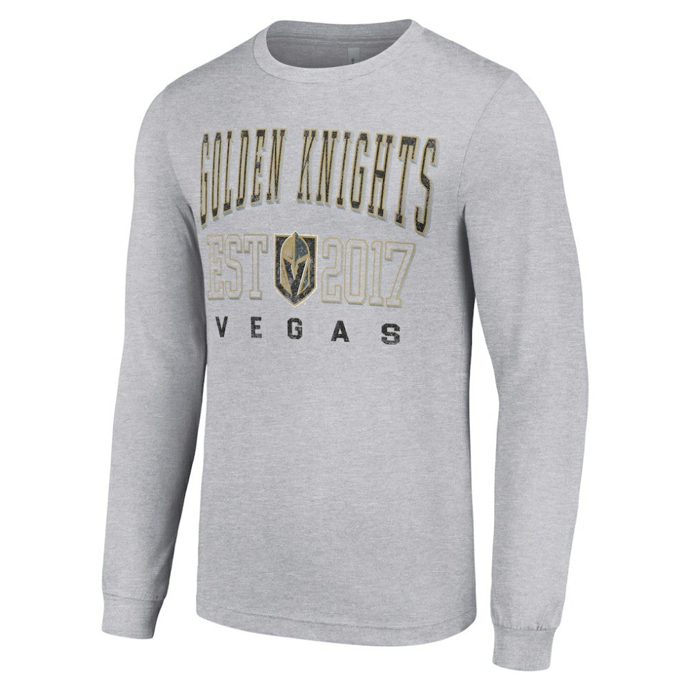 Vegas Golden Knights Starter Logo Graphic Long Sleeve T-Shirt - Heather Gray | US 201083273