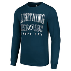 Tampa Bay Lightning Starter Logo Graphic Long Sleeve T-Shirt - Navy | US 201083275