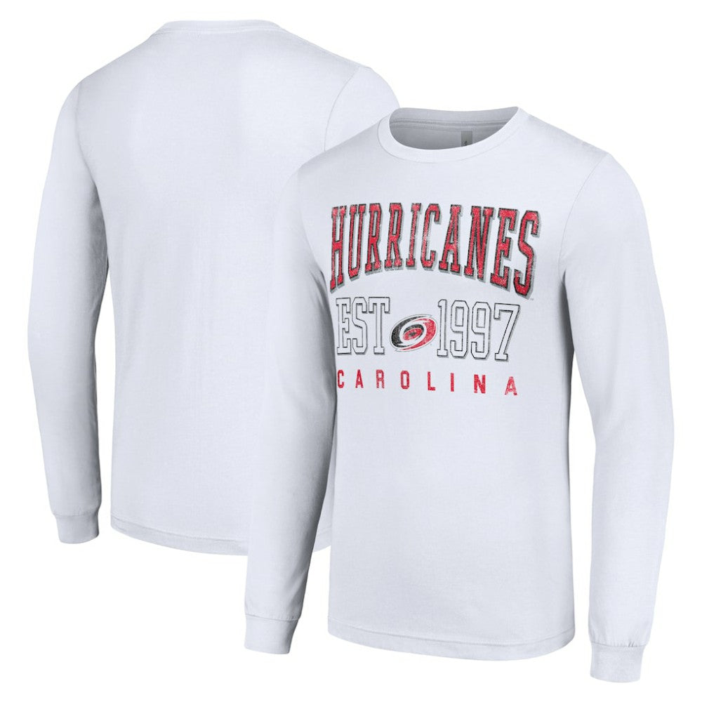 Carolina Hurricanes Starter Logo Graphic Long Sleeve T-Shirt - White | US 201083278