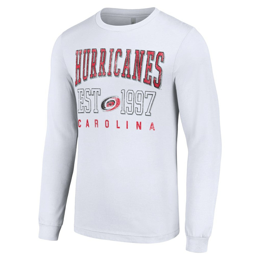 Carolina Hurricanes Starter Logo Graphic Long Sleeve T-Shirt - White | US 201083278