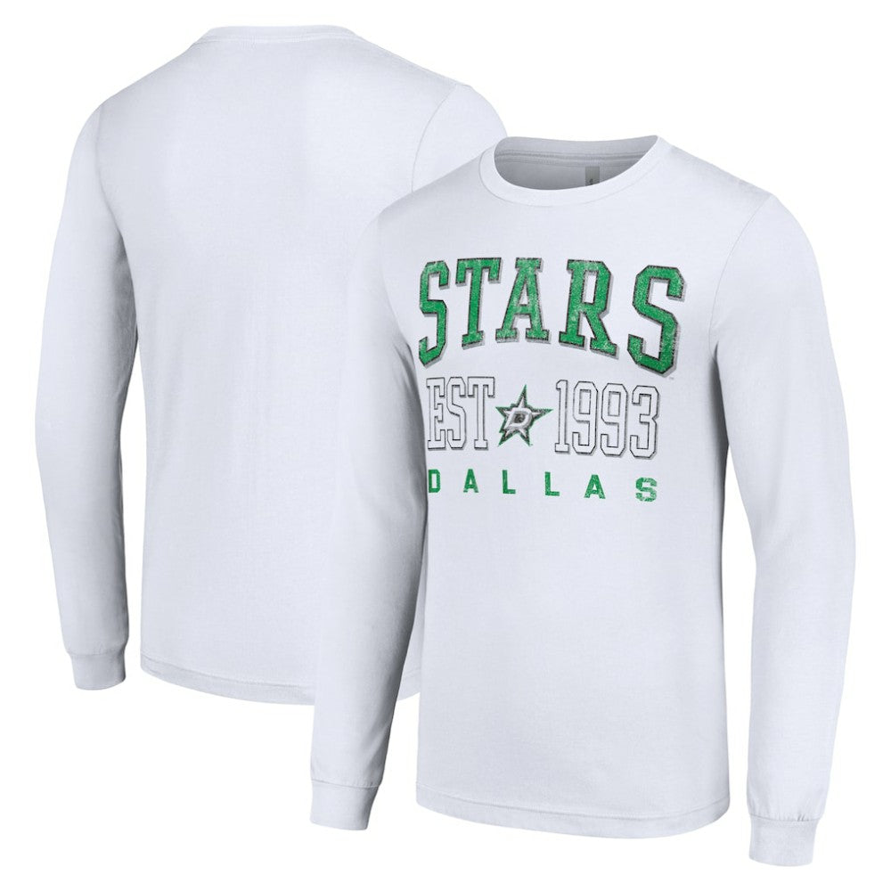 Dallas Stars Starter Logo Graphic Long Sleeve T-Shirt - White | US 201083281
