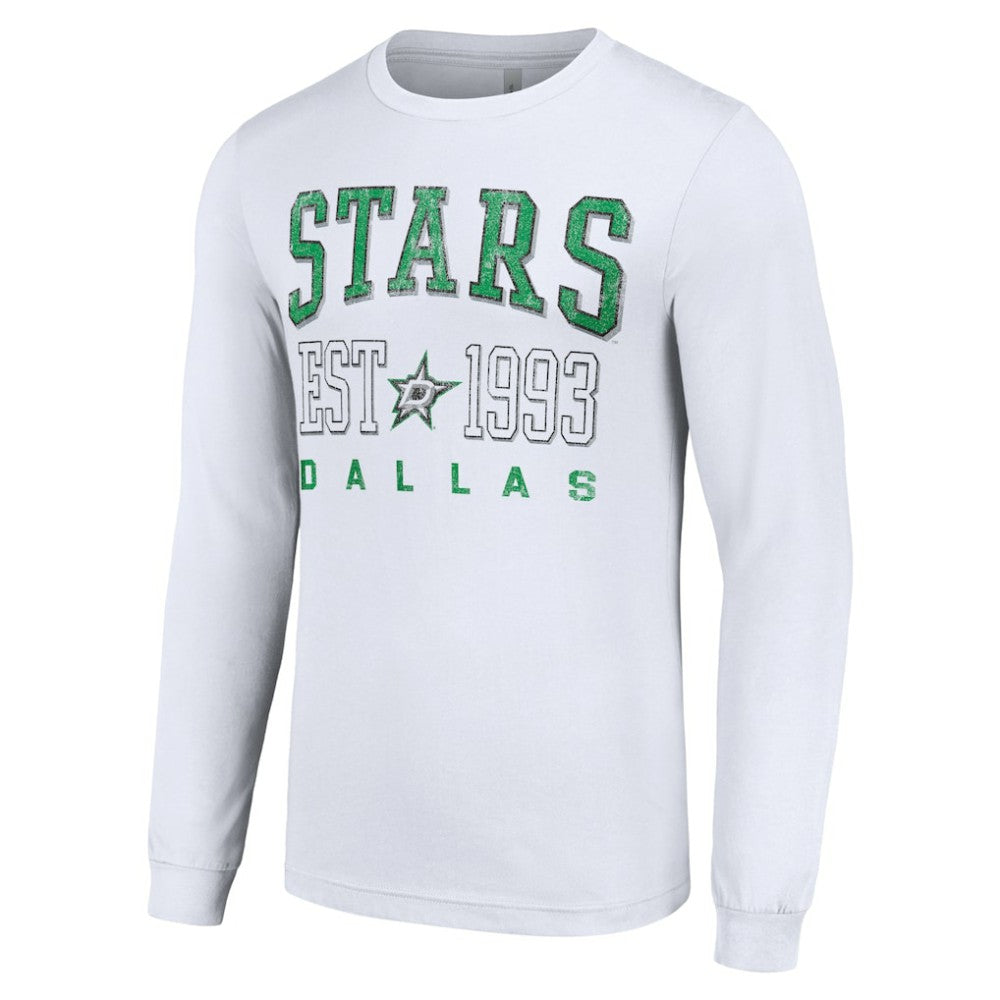 Dallas Stars Starter Logo Graphic Long Sleeve T-Shirt - White | US 201083281