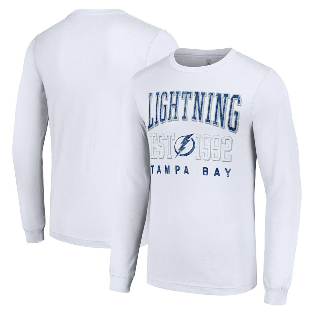 Tampa Bay Lightning Starter Logo Graphic Long Sleeve T-Shirt - White | US 201083288