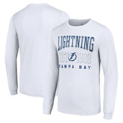 Tampa Bay Lightning Starter Logo Graphic Long Sleeve T-Shirt - White | US 201083288