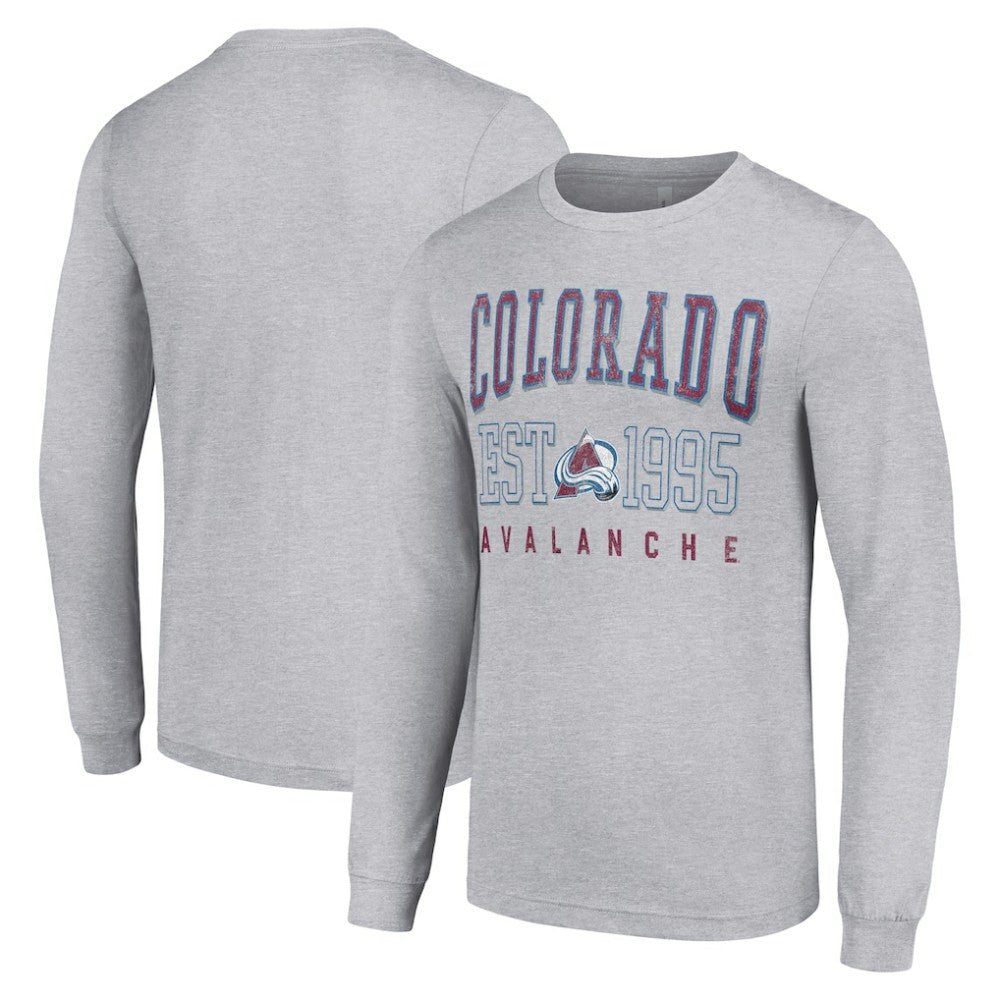 Colorado Avalanche Starter Logo Graphic Long Sleeve T-Shirt - Heather Gray | US 201083289