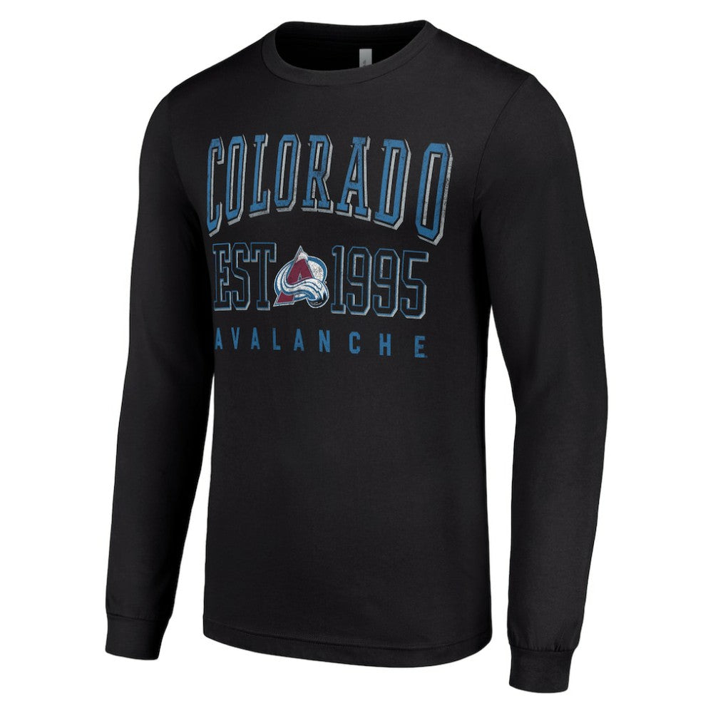 Colorado Avalanche Starter Logo Graphic Long Sleeve T-Shirt - Black | US 201083291