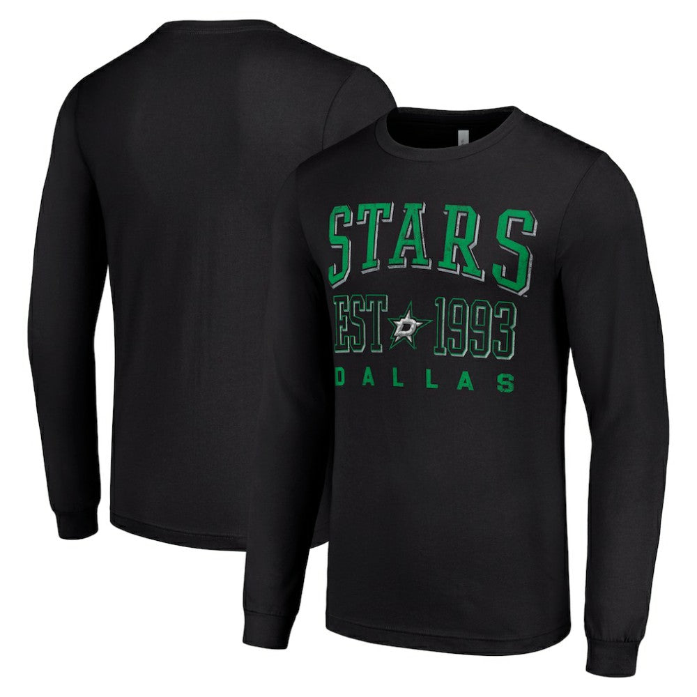 Dallas Stars Starter Logo Graphic Long Sleeve T-Shirt - Black | US 201083292