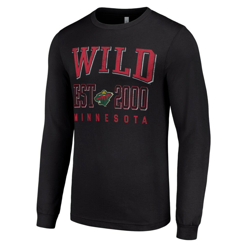 Minnesota Wild Starter Logo Graphic Long Sleeve T-Shirt - Black | US 201083293