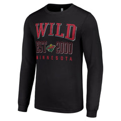 Minnesota Wild Starter Logo Graphic Long Sleeve T-Shirt - Black | US 201083293