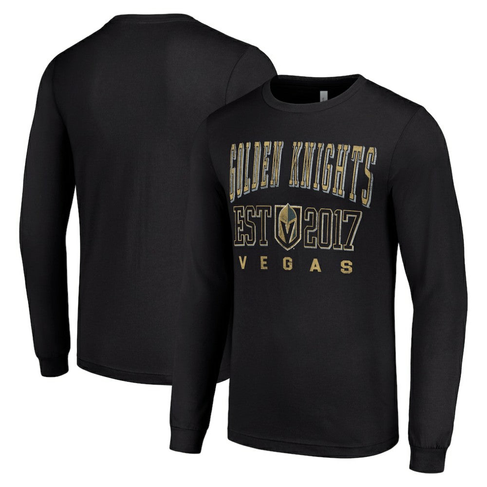 Vegas Golden Knights Starter Logo Graphic Long Sleeve T-Shirt - Black | US 201083296