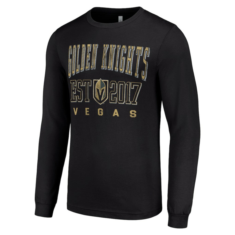 Vegas Golden Knights Starter Logo Graphic Long Sleeve T-Shirt - Black | US 201083296