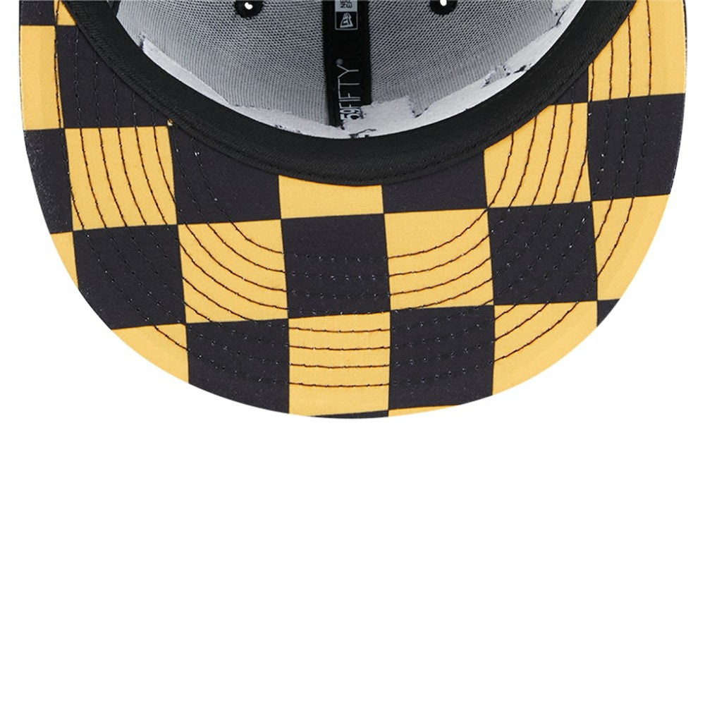 Pittsburgh Pirates New Era Checkered Undervisor 59FIFTY Fitted Hat - Black Hats