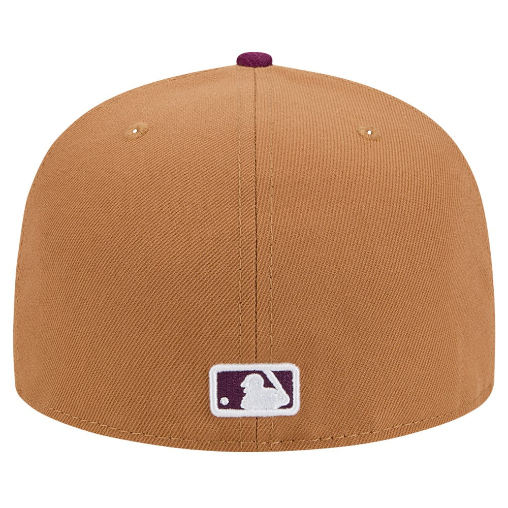 Los Angeles Dodgers New Era Two-Tone Color Pack 59FIFTY Fitted Hat - Brown/Purple Hats