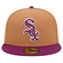 Chicago White Sox New Era Two-Tone Color Pack 59FIFTY Fitted Hat - Brown/Purple Hats
