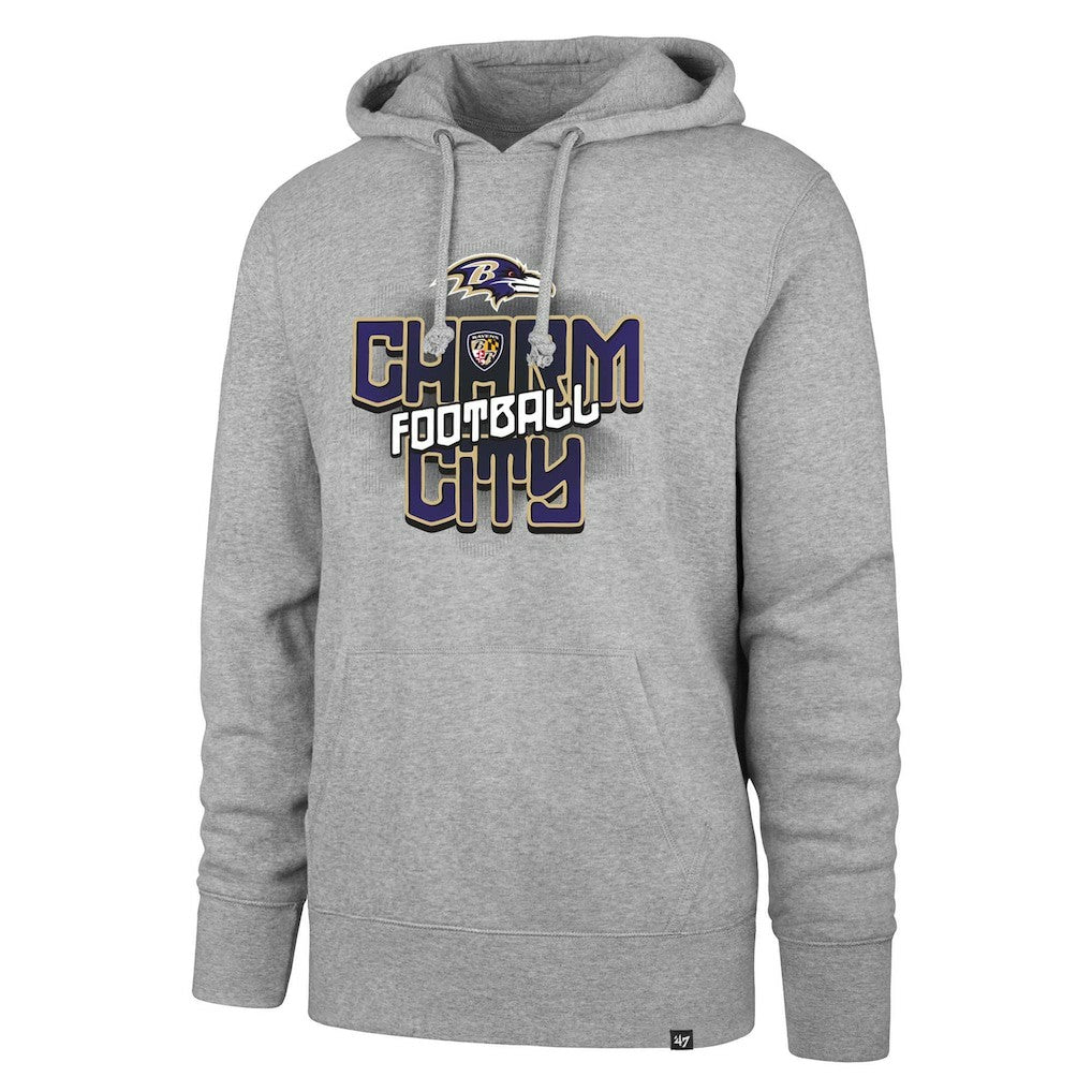 Baltimore Ravens '47 Regional Headline Pullover Hoodie - Gray Hoodies
