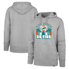 Miami Dolphins '47 Regional Headline Pullover Hoodie - Gray Hoodies