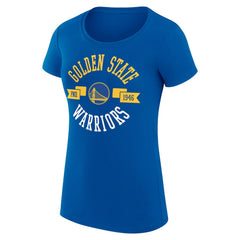 Golden State Warriors G-III 4Her by Carl Banks Women's Super-Slim Fit Lightweight Large City Logo T-Shirt Royal