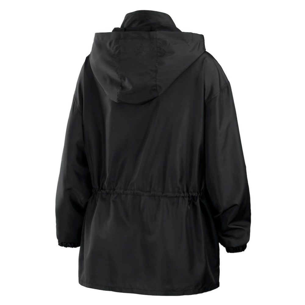 San Francisco Giants WEAR by Erin Andrews Women's Full-Zip Windbreaker Hoodie Jacket - Black Jackets