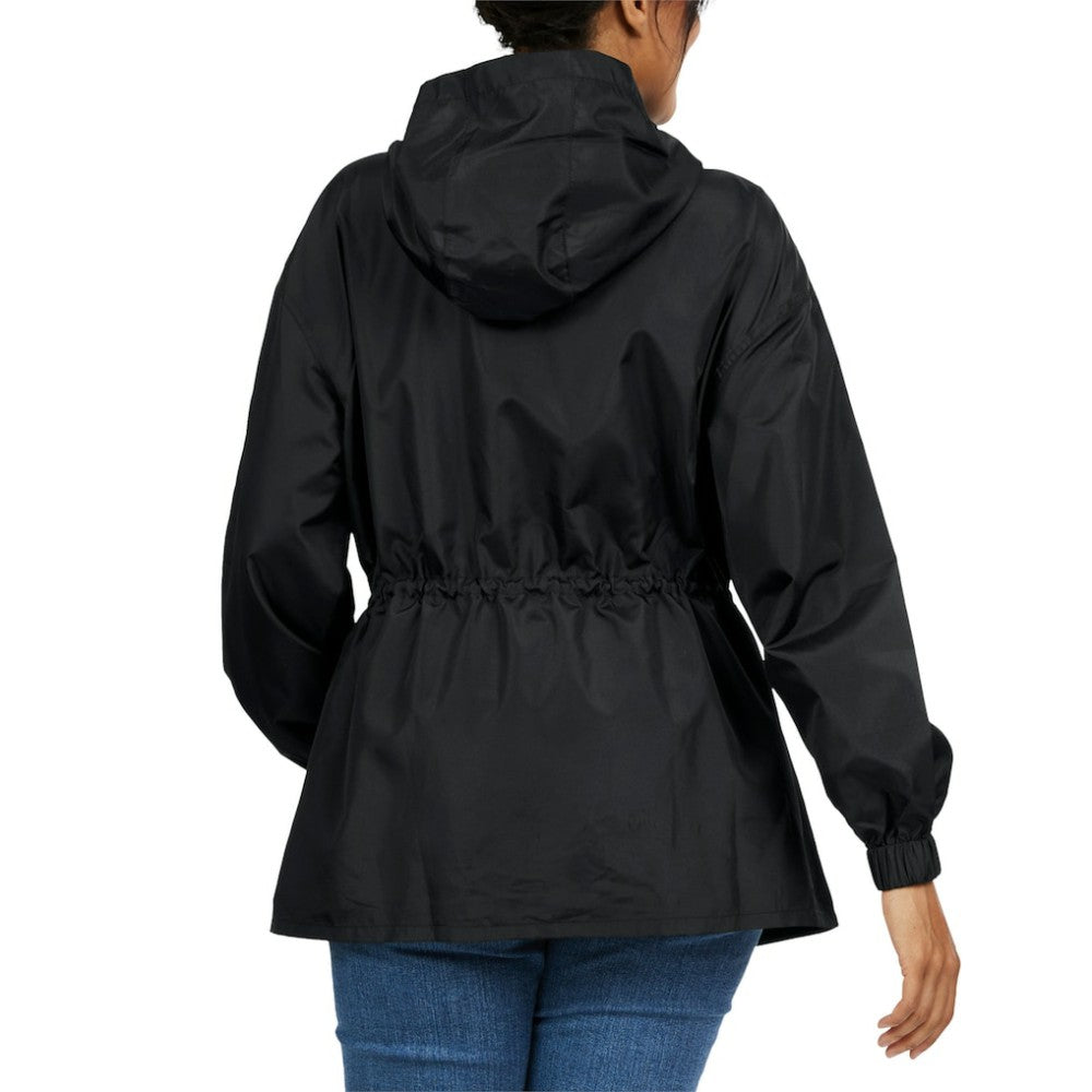 Houston Astros WEAR by Erin Andrews Women's Full-Zip Windbreaker Hoodie Jacket - Black Jackets