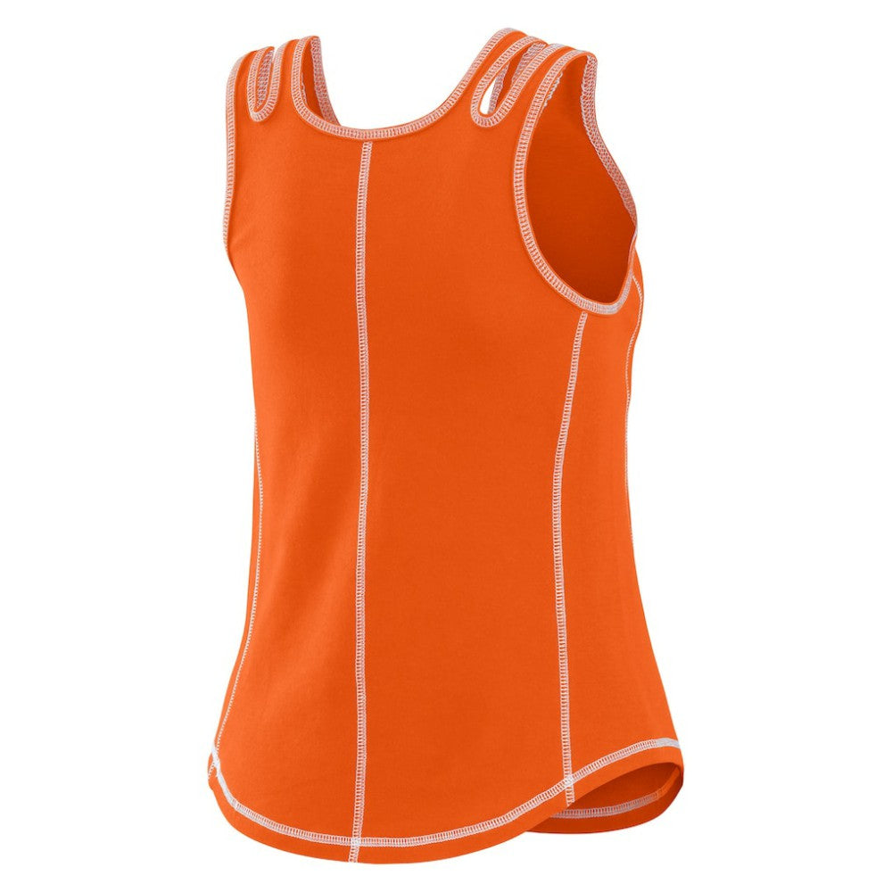 San Francisco Giants WEAR by Erin Andrews Women's Contrast Stitch Tank Top - Orange Tanks