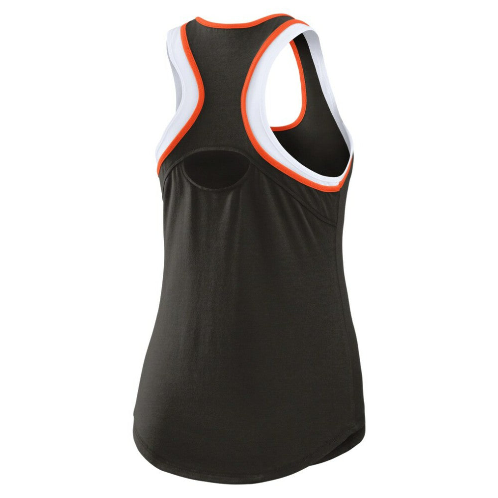 San Francisco Giants WEAR by Erin Andrews Women's Colorblock Racerback Tank Top - Black Tanks