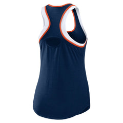 Houston Astros WEAR by Erin Andrews Women's Colorblock Racerback Tank Top - Navy Tanks