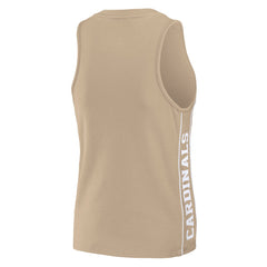 St. Louis Cardinals WEAR by Erin Andrews Women's Tonal Tank Top - Tan Tanks