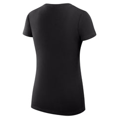 Sacramento Kings G-III 4Her by Carl Banks Women's Super-Slim Fit Lightweight Large City Logo V-Neck T-Shirt Black