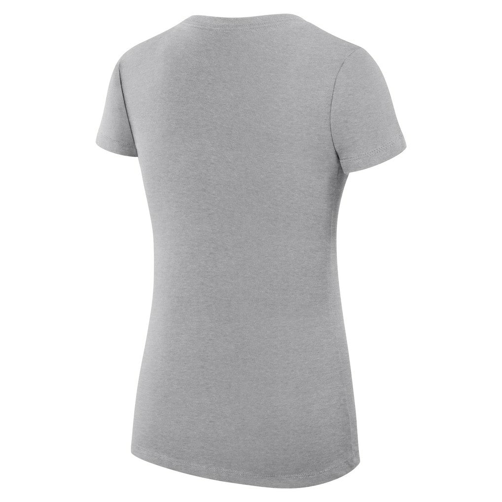 Denver Nuggets G-III 4Her by Carl Banks Women's Super-Slim Fit Lightweight Large City Logo V-Neck T-Shirt Heather Gray