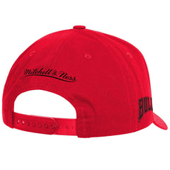 Chicago Bulls Fire Red Pro Crown Snapback Hat Red - Mitchell & Ness