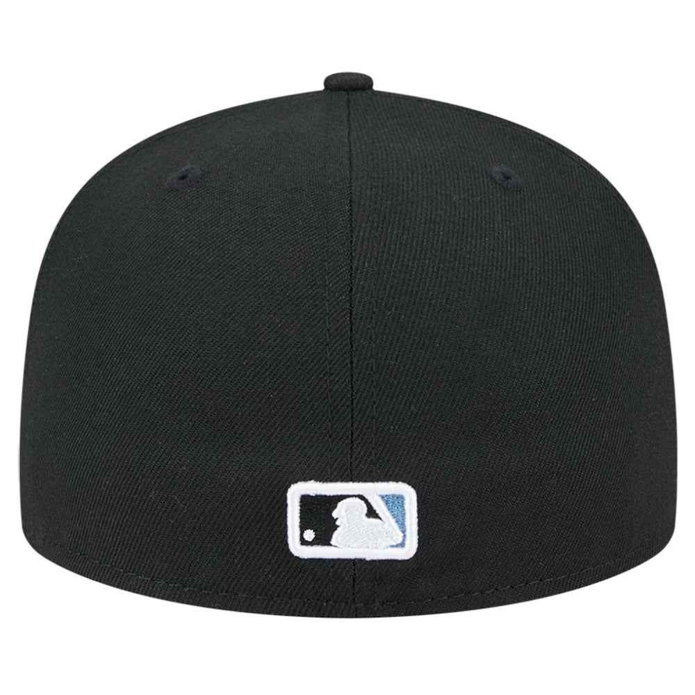 Tampa Bay Rays New Era Checkered Undervisor 59FIFTY Fitted Hat - Black Hats