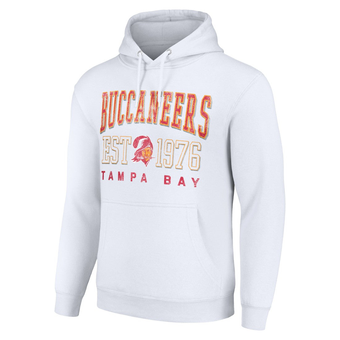 Tampa Bay Buccaneers Starter Unisex Throwback Logo Pullover Hoodie - White Hoodies