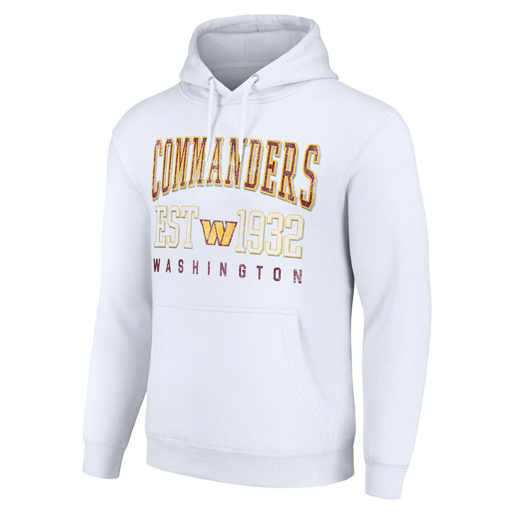 Washington Commanders Starter Unisex Throwback Logo Pullover Hoodie - White Hoodies
